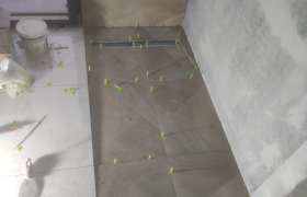 Rénovation du carrelage d'une douche 