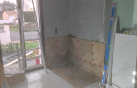 Rénovation du carrelage d'une douche 