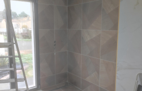 Rénovation du carrelage d'une douche 